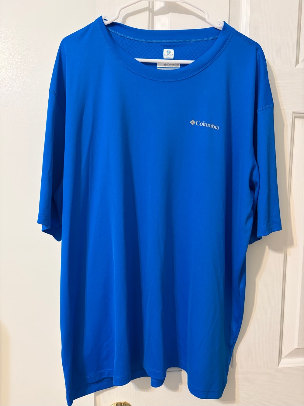 Columbia Omni-Freeze Zero Men's 2X/2TF Big & Tall Blue Cooling Logo Tee